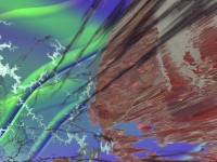 Golden - Contemorary abstract artwork by British artist Random Man - image section 02