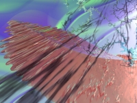 Golden - Contemorary abstract artwork by British artist Random Man - image section 03